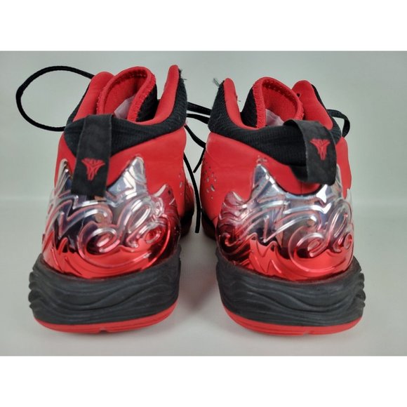 Nike Air Jordan Melo M10 Fire Red 629876-601 US 8.5 - Picture 4 of 9